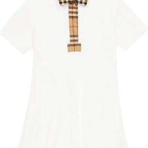 BURBERRY KIDS Vintage Check Cotton Polo Dress